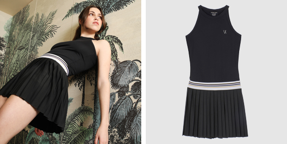 Vieux Jeu Lara Tennis Dress Black