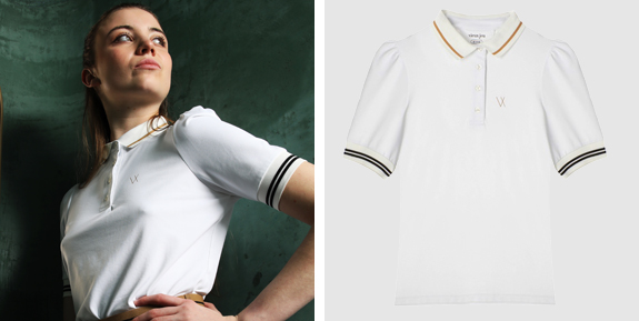 Vieux Jeu Manou Tennis Polo Shirt White