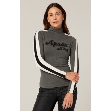 Alp N Rock Apres All Day Mock Neck in Heather Grey