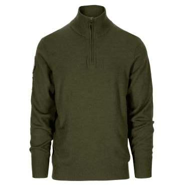 Amundsen Peak Half Zip Mens Knit in Earth