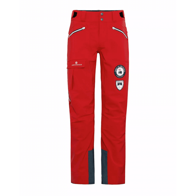 AMUNDSEN Peak Panther Mens Ski Pants in Red