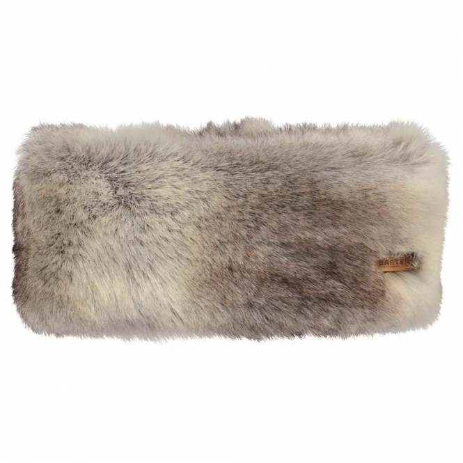 BARTS Fur Headband in Heather Brown