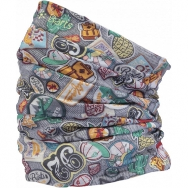 Barts Ski Multicol Print Patches All Over in Black