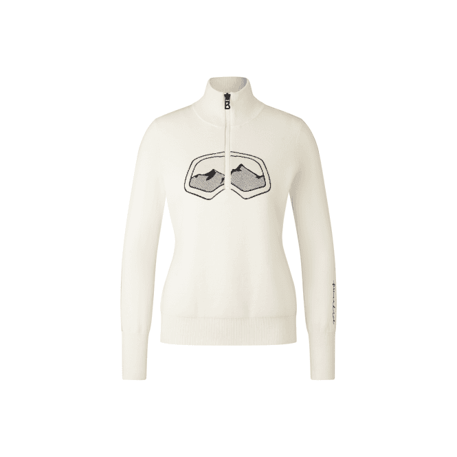 BOGNER FIRE + ICE Azra 3 Knitted Midlayer in Off-White