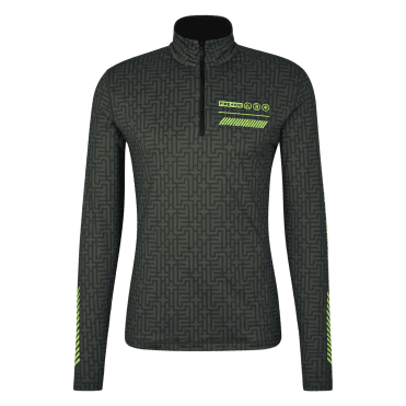 BOGNER FIRE + ICE Pascal Ski Baselayer Dark Grey and Lime