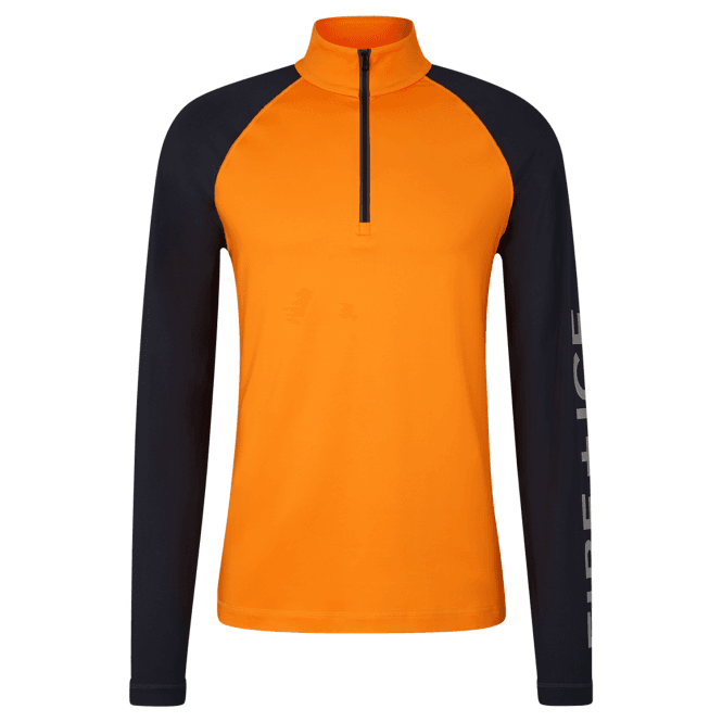 BOGNER FIRE + ICE Premo3 Ski Baselayer in Orange and Navy