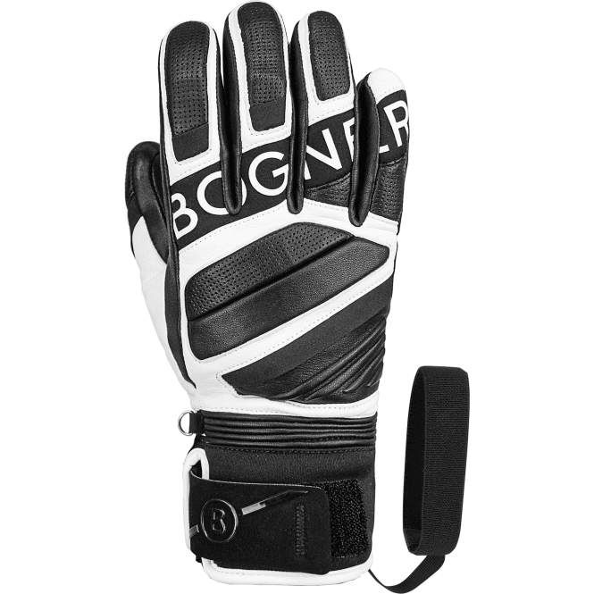 BOGNER Silvan Ski Gloves in Off White and Black