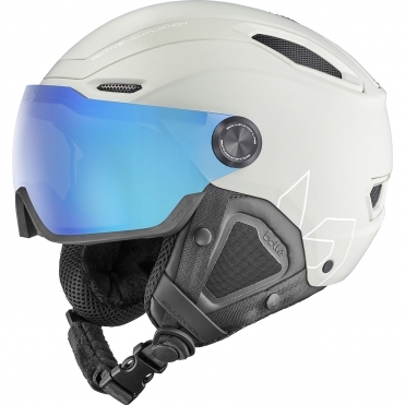 Bolle V-Line Visor Ski Helmet in Lightest Grey Matte