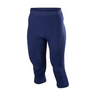 Falke Mens Wool Tech 3/4 Pants Tight Fit in Dark Night