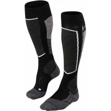 Falke SK2 Cashmere Mens Ski Socks in Black