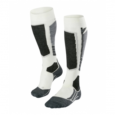​Falke SK2 Cashmere Womens Ski Socks in Off White