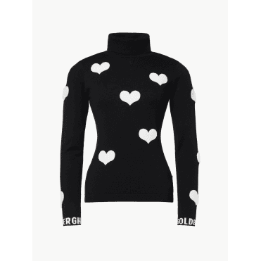 Goldbergh Bacio Knitted Sweater in Black and White