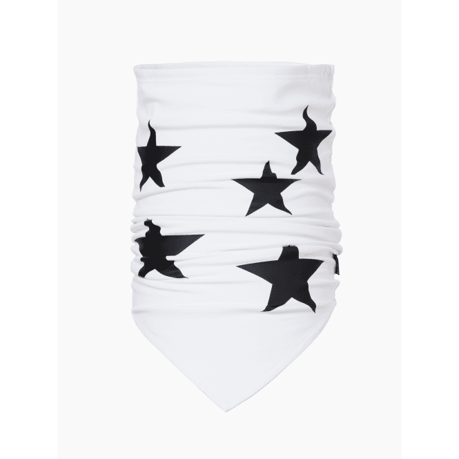 GOLDBERGH Starlight Neckwarmer in White & Black
