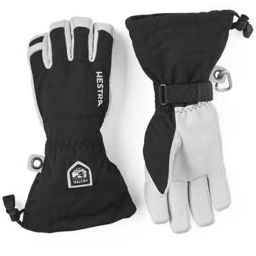 Hestra Mens Army Leather Heli Ski Glove in Black 