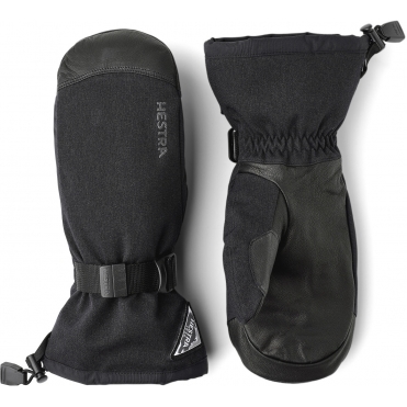 Hestra Powder Gauntlet Ski Mitt in Black 