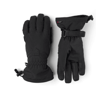 Hestra Womens Powder CZone Ski Glove in Black