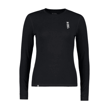 Mons Royale Cascade Merino Flex LS Womens Ski Baselayer in Black
