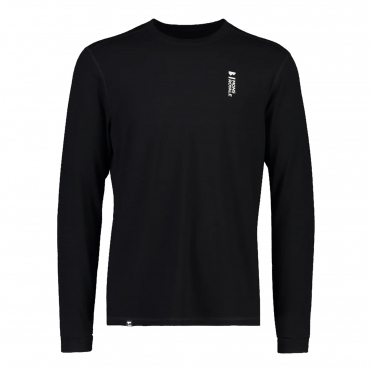 Mons Royale Mens Cascade Merino Flex Ski Baselayer in Black