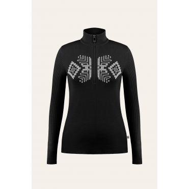 Poivre Blanc Adele Midlayer in Black