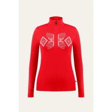 Poivre Blanc Adele Midlayer in Scarlet Red