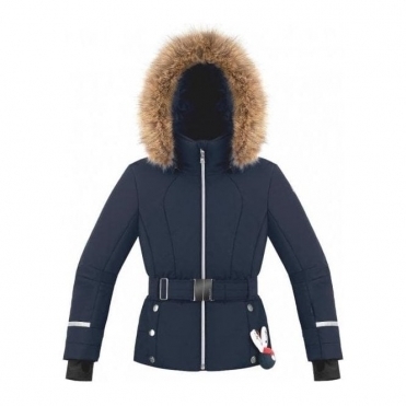 Poivre Blanc Betty Girls Ski Jacket in Gothic Blue