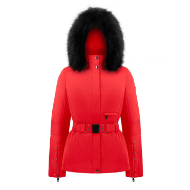 Poivre Blanc Demi Womens Ski Jacket in Scarlet Red
