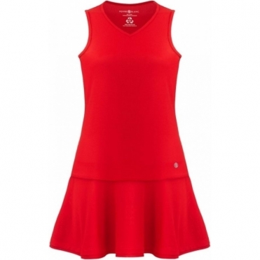 Poivre Blanc Eco Active Light Tennis Dress Cherry Red