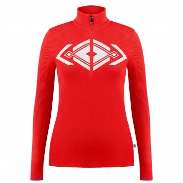Poivre Blanc Emma Midlayer in Scarlet Red