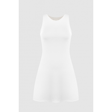 Poivre Blanc Serena Tennis Dress in White