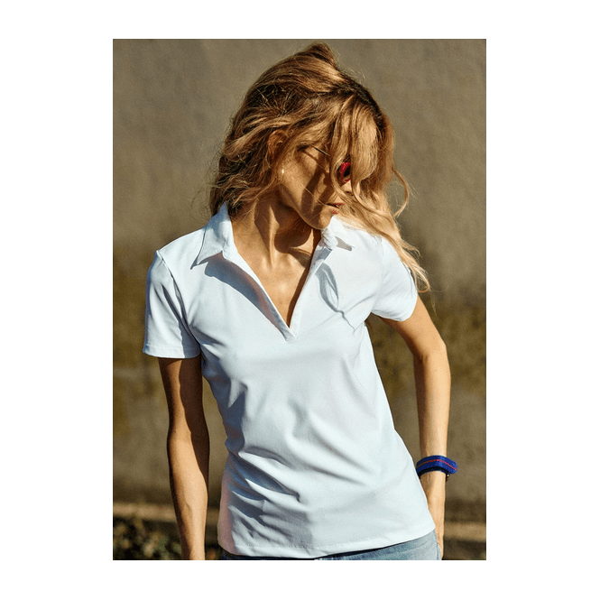 POIVRE BLANC Sofie Polo Shirt in White