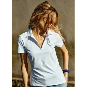 Poivre Blanc Sofie Polo Shirt in White