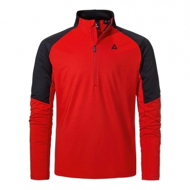 Schoffel Safoon Mens Ski Baselayer in Scarlet Red