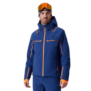 Spyder Monterosa Mens Ski Jacket in Indigo