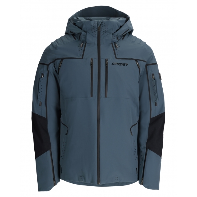 SPYDER Pinnacle Ski Jacket in Slate Blue 