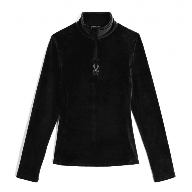 SPYDER Shimmer Bug Half Zip Midlayer in Black