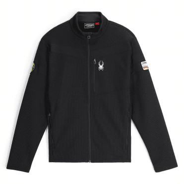 Spyder Wengen Bandit Midlayer Jacket in Black
