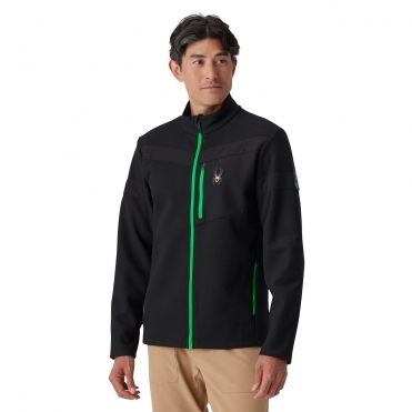 Spyder Wengen Midlayer Jacket in Strobe Green 