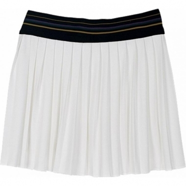 Vieux Jeu Chantal Tennis Skirt White