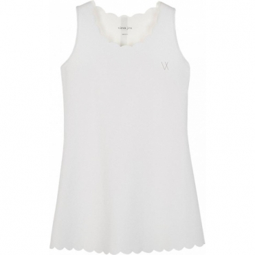 Vieux Jeu Helene Tennis Dress White